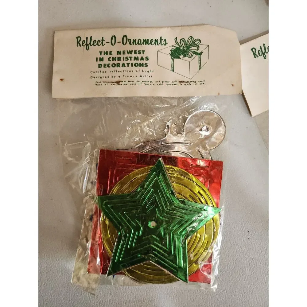 1950's Alox MFG. Co St. Louis Mo Christmas Reflect-O-Ornament Over‎ 200 13lb